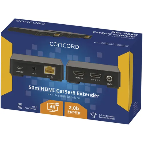 Concord 4K HDMI Cat5e/6 Extender Jaycar New Zealand