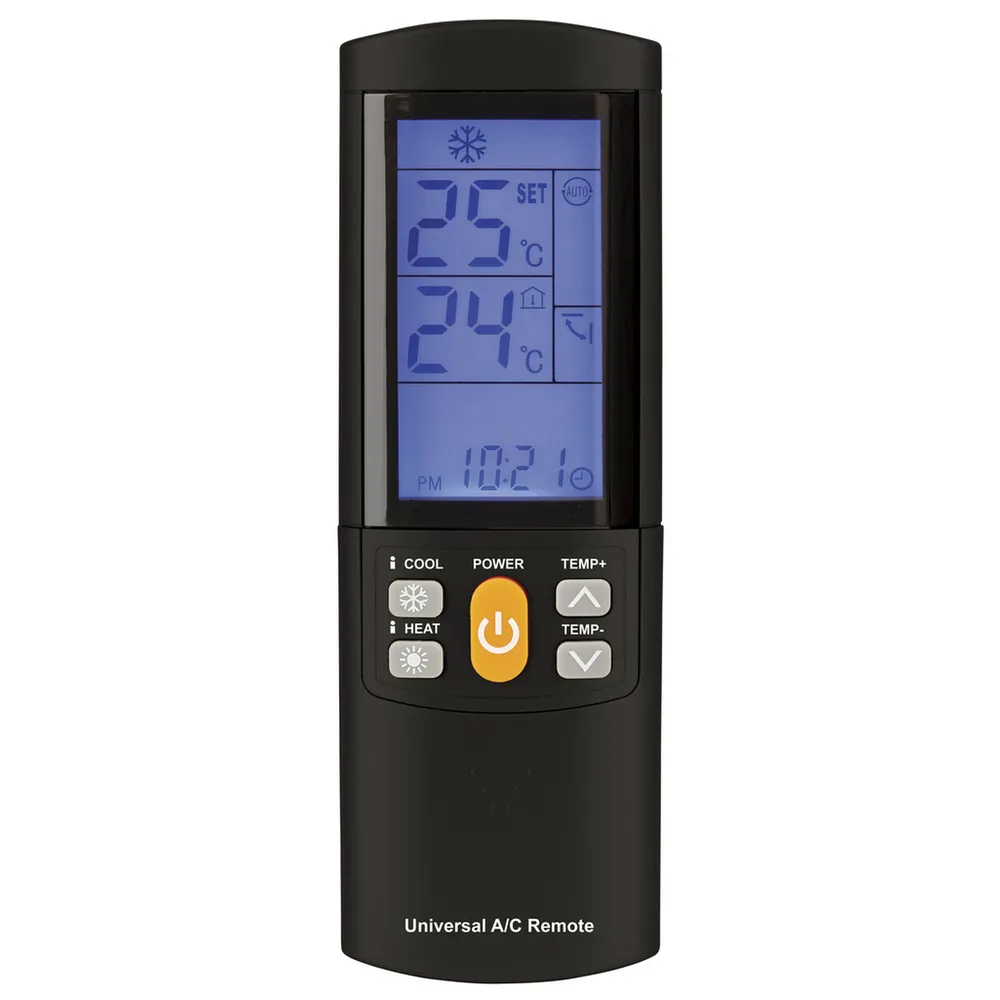 Universal Remote Control for Air Conditioners with Backlit LCD Jaycar