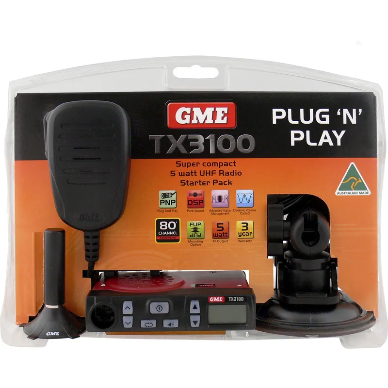 GME TX3100PNP 5W UHF CB Radio Jaycar Australia