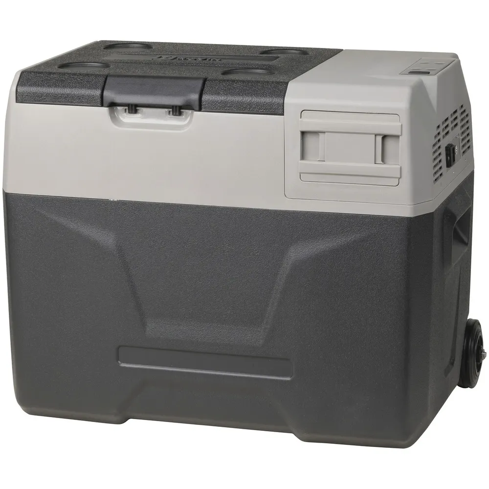 45L Rovin Portable Dual Zone Fridge and Freezer with Solar Charger ...