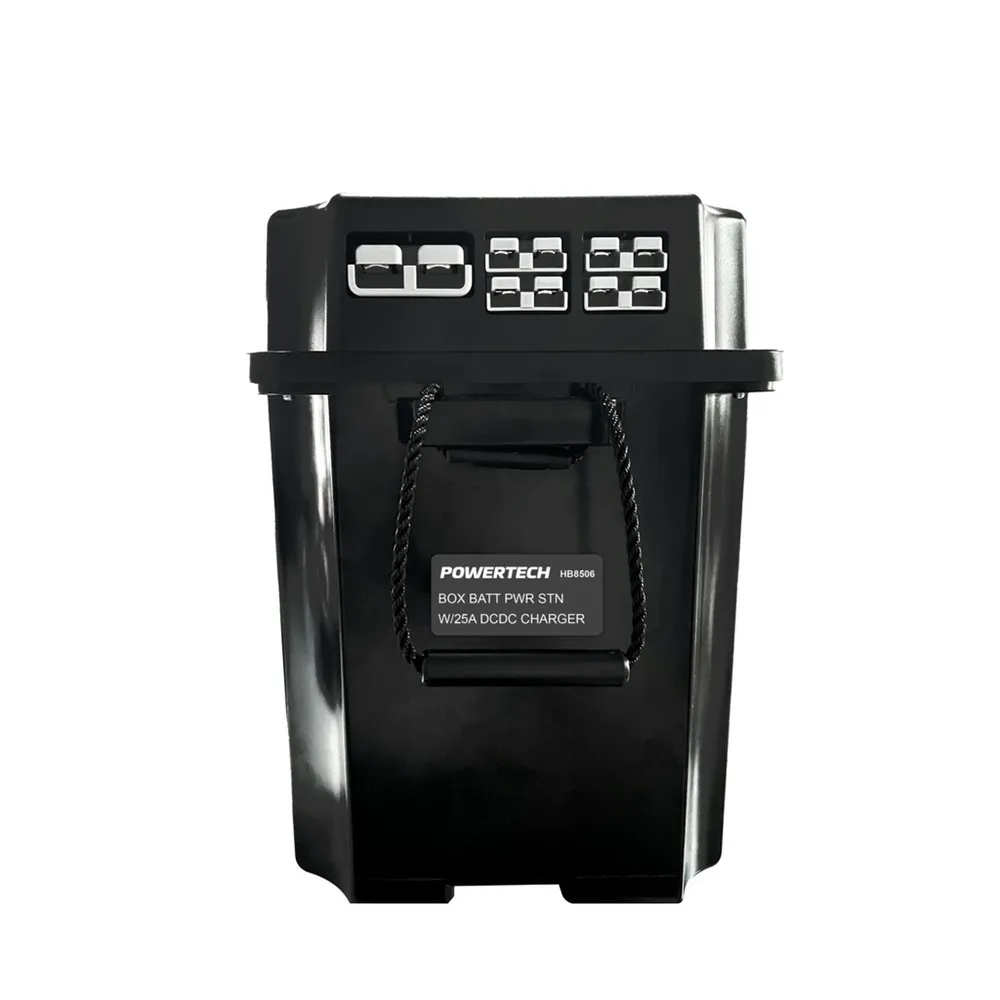 Portable Battery Box Power Station with Integrated 25A DCDC Charger Jaycar Australia