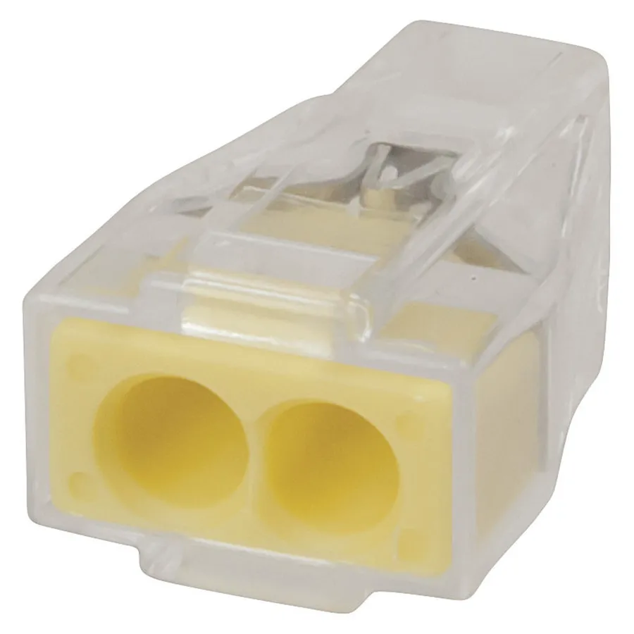 2 Way Yellow Wago Push Wire Connector Jaycar New Zealand