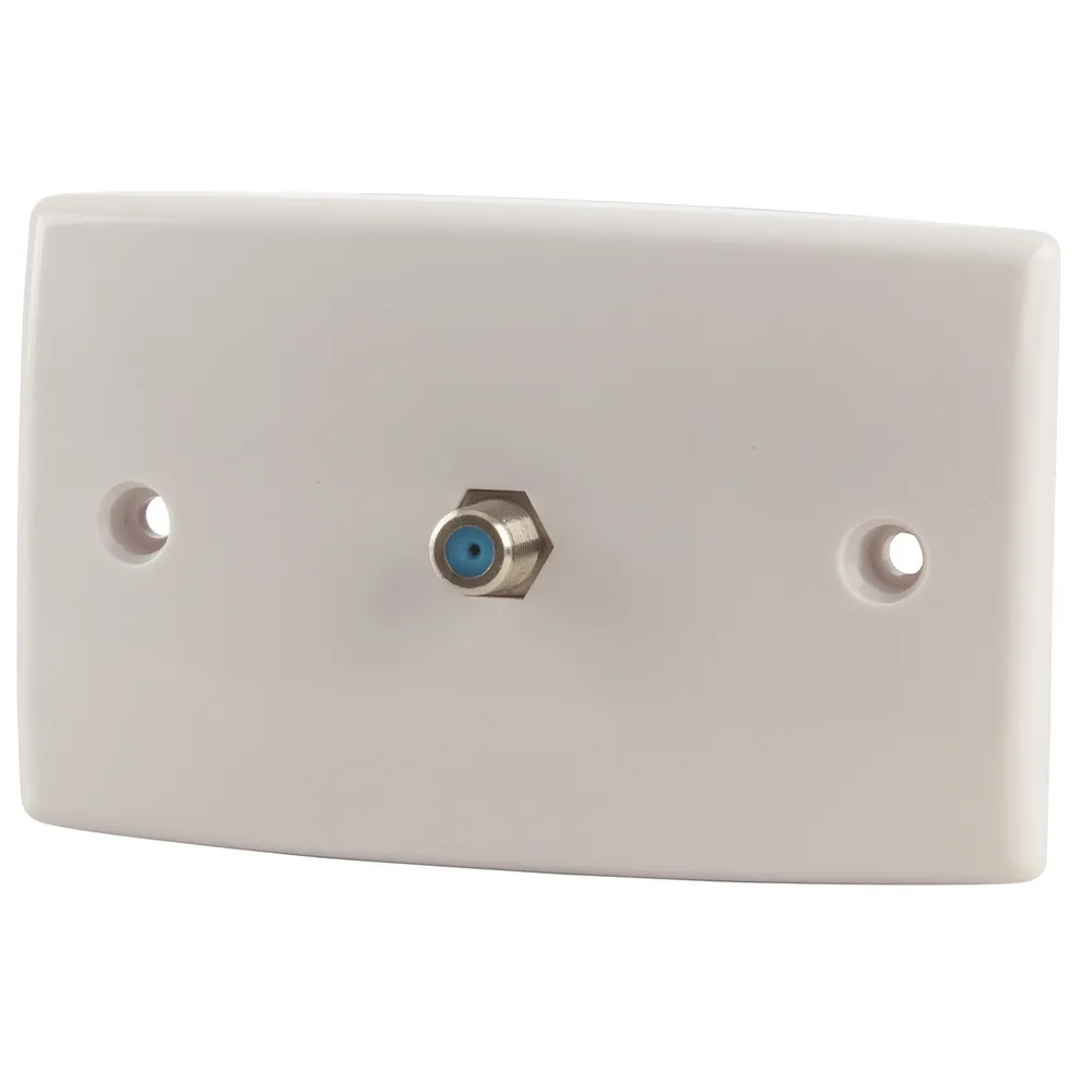 Foxtel Approved Wall Plate with 2 x F61 Sockets Jaycar Australia