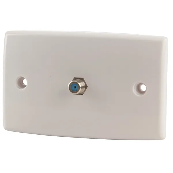 Foxtel Approved Wall Plate with 2 x F61 Sockets Jaycar Australia