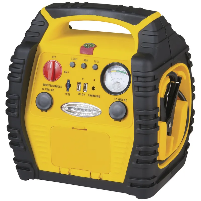 12V 17Ah Jump Starter with Air comp USB LED light Jaycar Australia