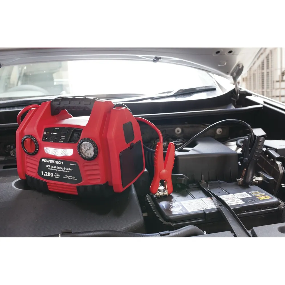 12V 18Ah Jump Starter With Air Compressor and Inverter Jaycar New Zealand