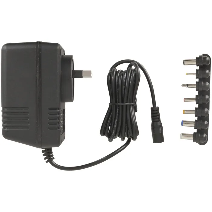 9VAC 1A Unregulated Power Supply 7DC Plugs | Jaycar New Zealand