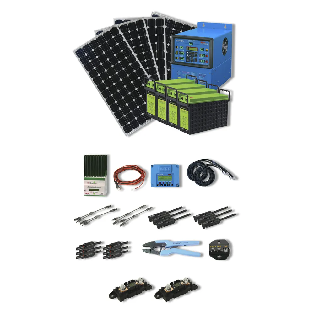 Caravan/Motorhome/Marine Power System 24V 3000W, 525W Solar, 300Ah