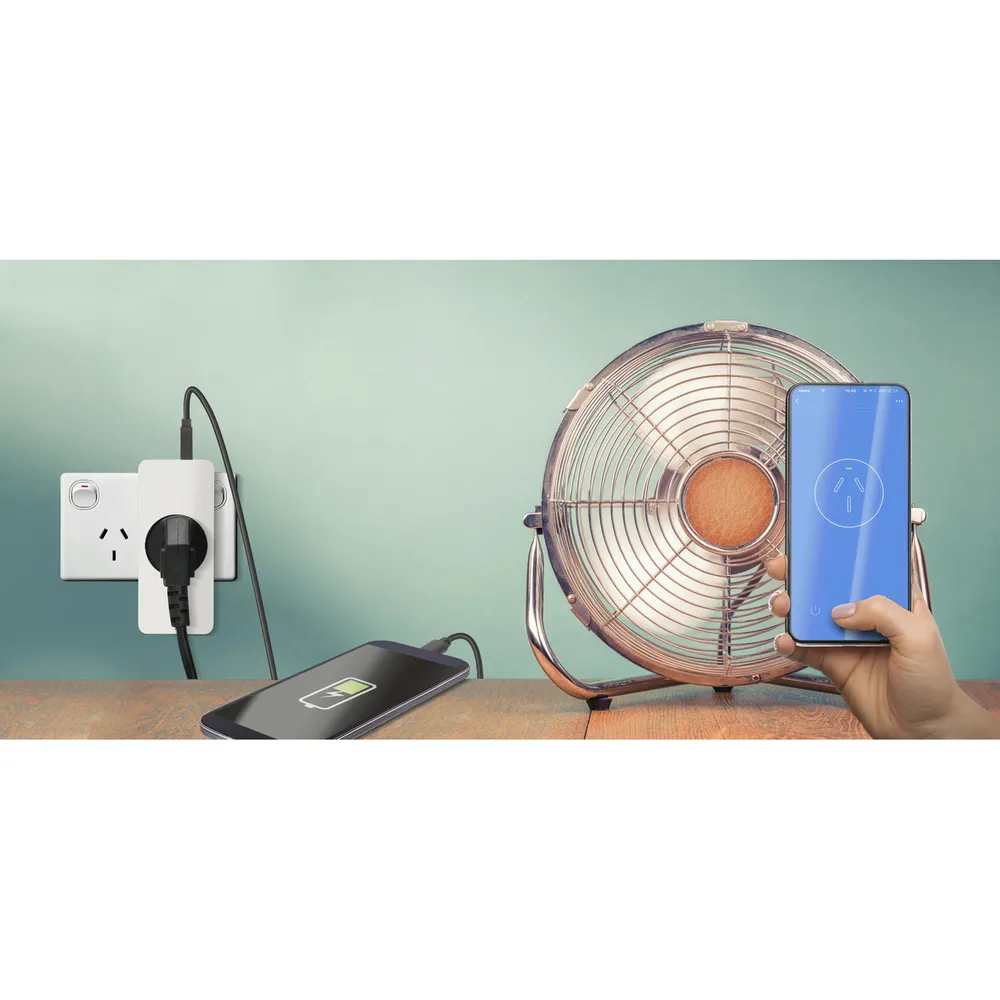 Smart Plug WiFi Controlled Main Switch and Energy Monitor with 2 x USB