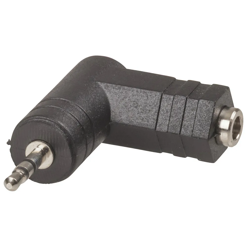 Adaptor 3.5mm Stereo Socket - 3.5mm Stereo Plug Right Angle | Jaycar ...