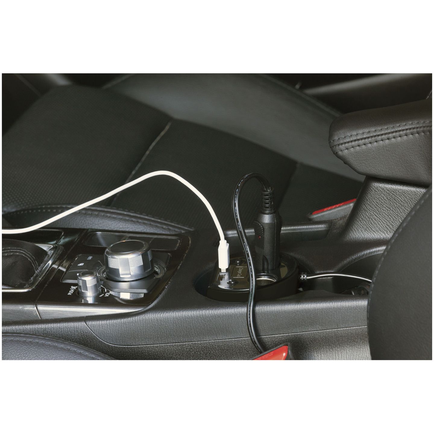 USB Cup Holder Charger and Double Adaptor