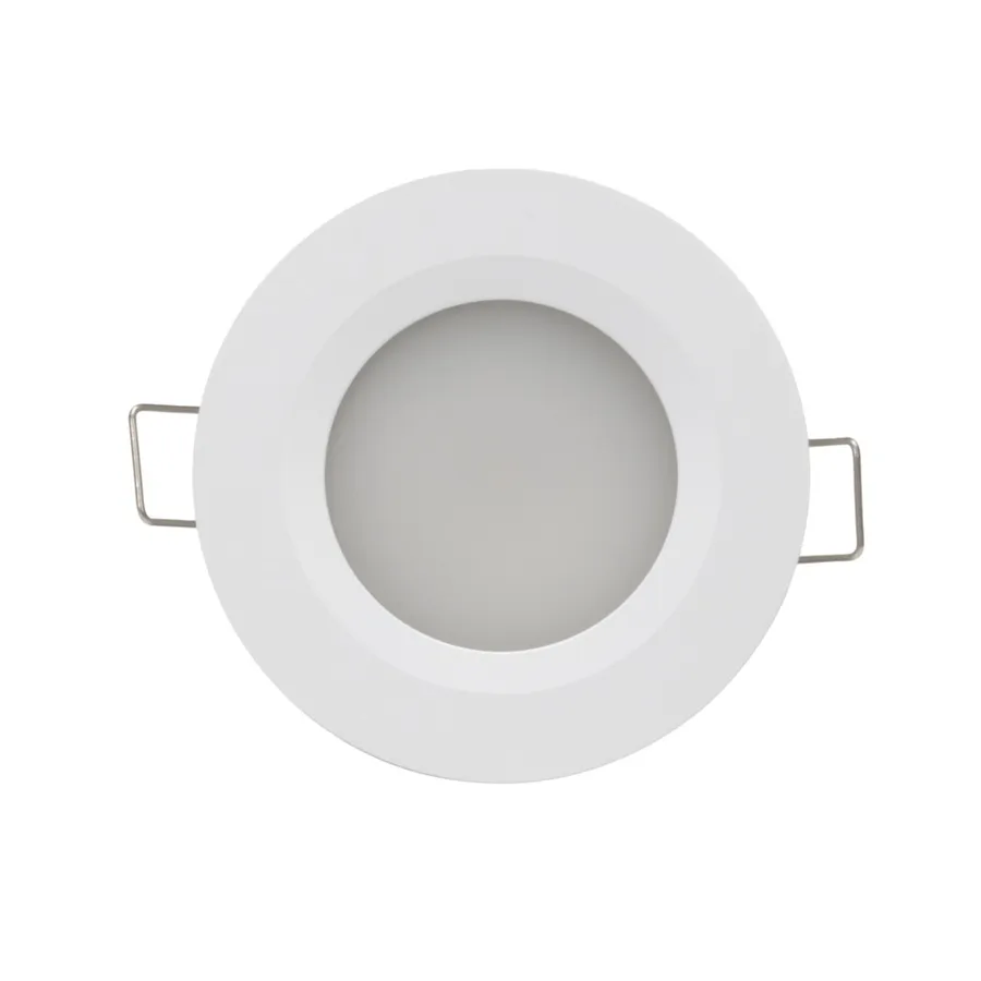 2W 1116VDC Cool White LED Downlight with Push Button Diffuser White