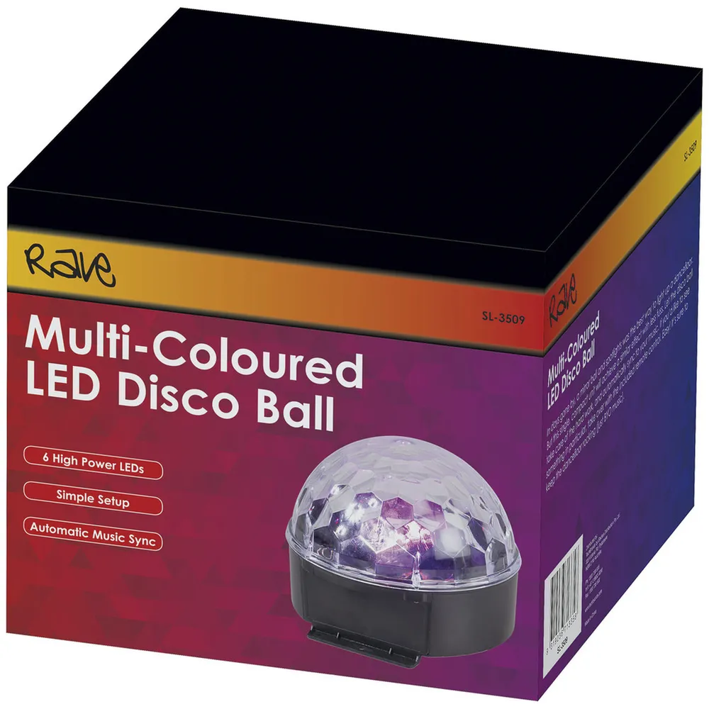 MultiColoured LED Disco Ball Jaycar Australia