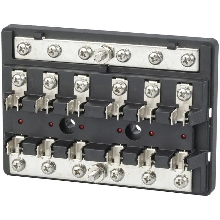6 Way 3AG Fuse Block with LED Indicators Jaycar New Zealand