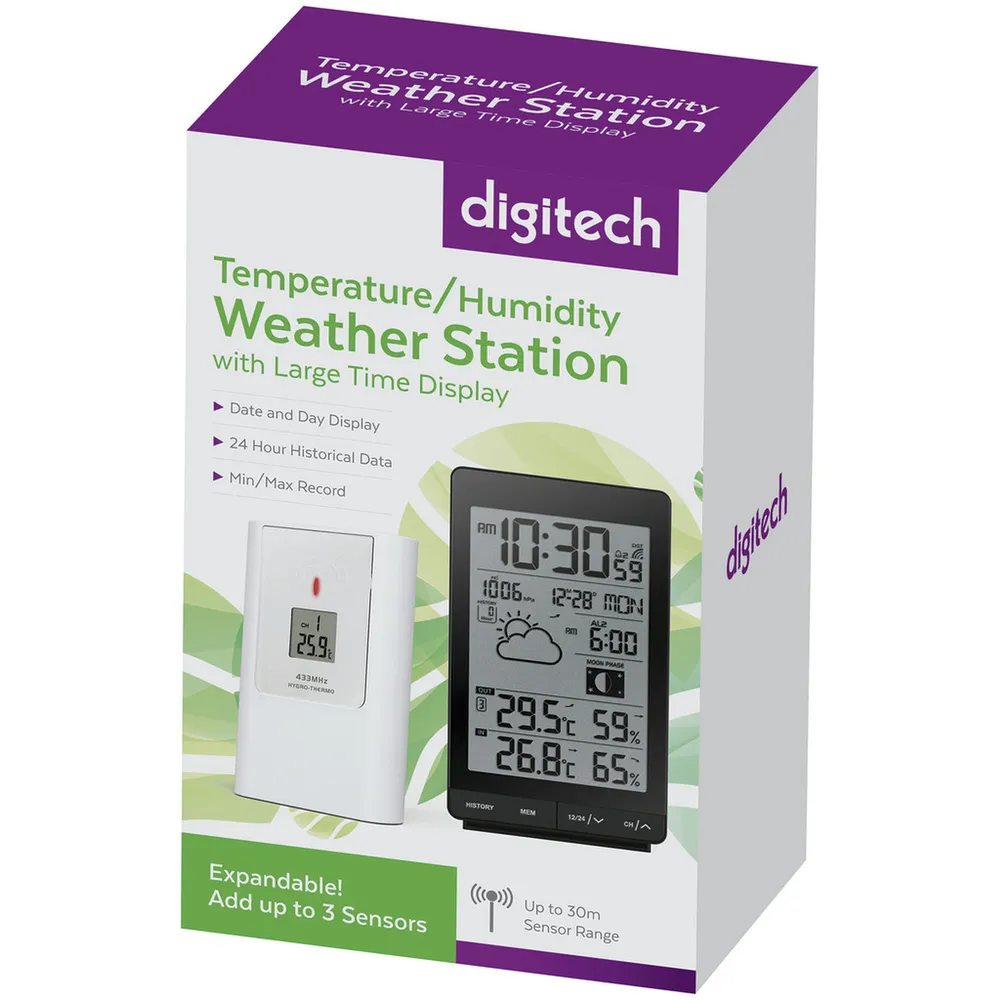 Temperature/Humidity Weather Station Jaycar New Zealand