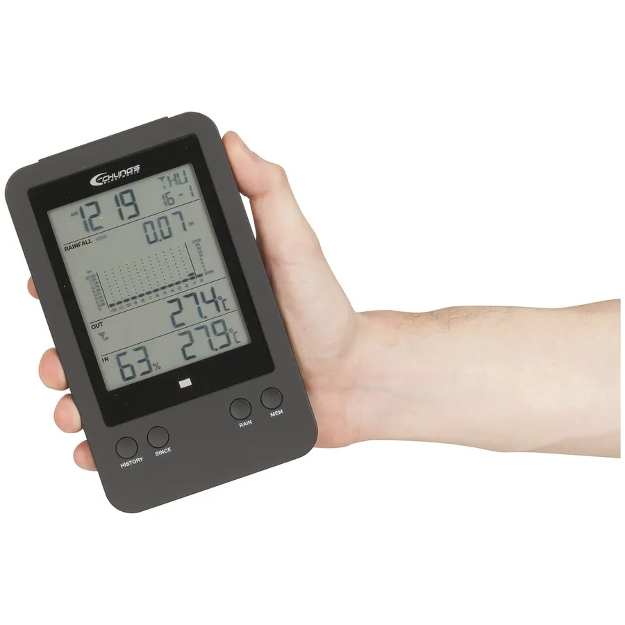 Digital Rain Gauge with Temperature Jaycar Australia