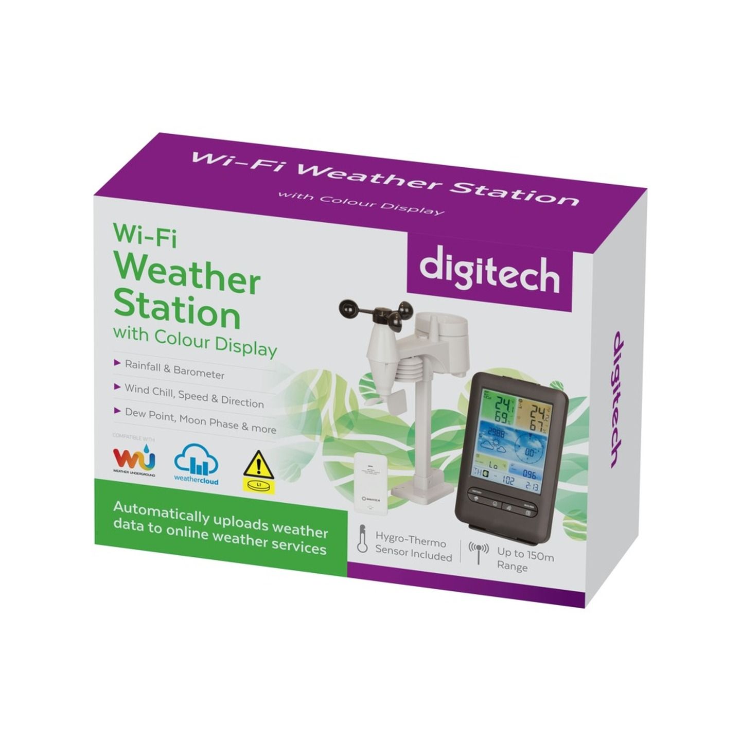 Wireless Digital Weather Station with Colourful LCD Display and Wi-Fi