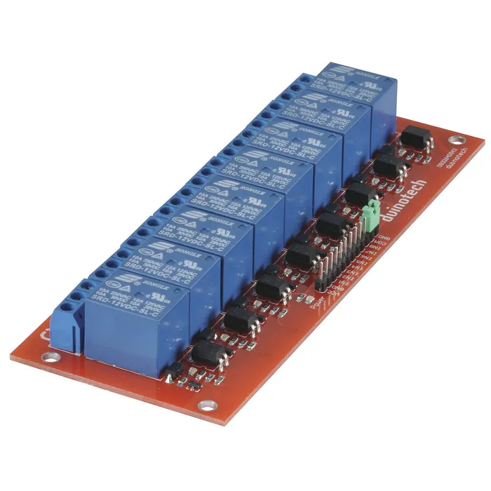 Arduino Compatible 8 Channel Relay Module | Jaycar Australia
