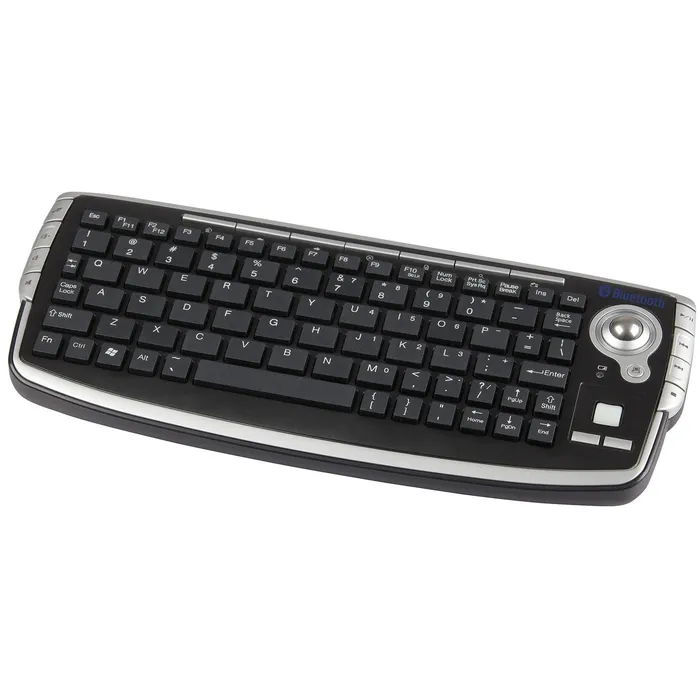 Mini Bluetooth® Keyboard with Builtin Trackball and Scroll Wheel