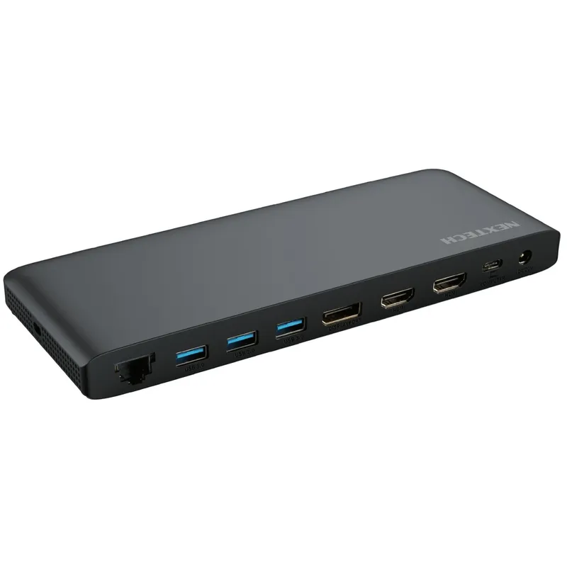 11 in 1 Multifunction Hub with 2 HDMI, DP, Network, SD, Micro SD, 100W PD, Audio and Microphone
